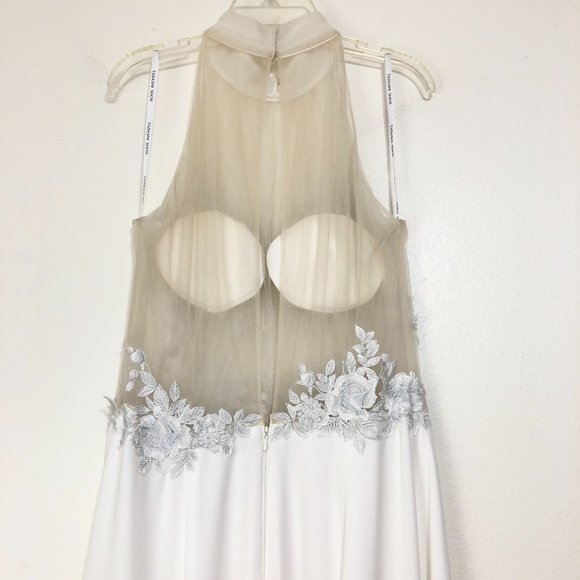 Tadashi Shoji Dianna Embroidered Halter Gown - Picture 11 of 12